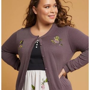 Her Universe retro aurora dress and sweater 2x